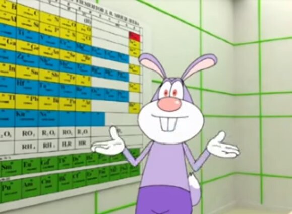 Кадр из мультфильма Роберта Саакянца "Занимательная химия"