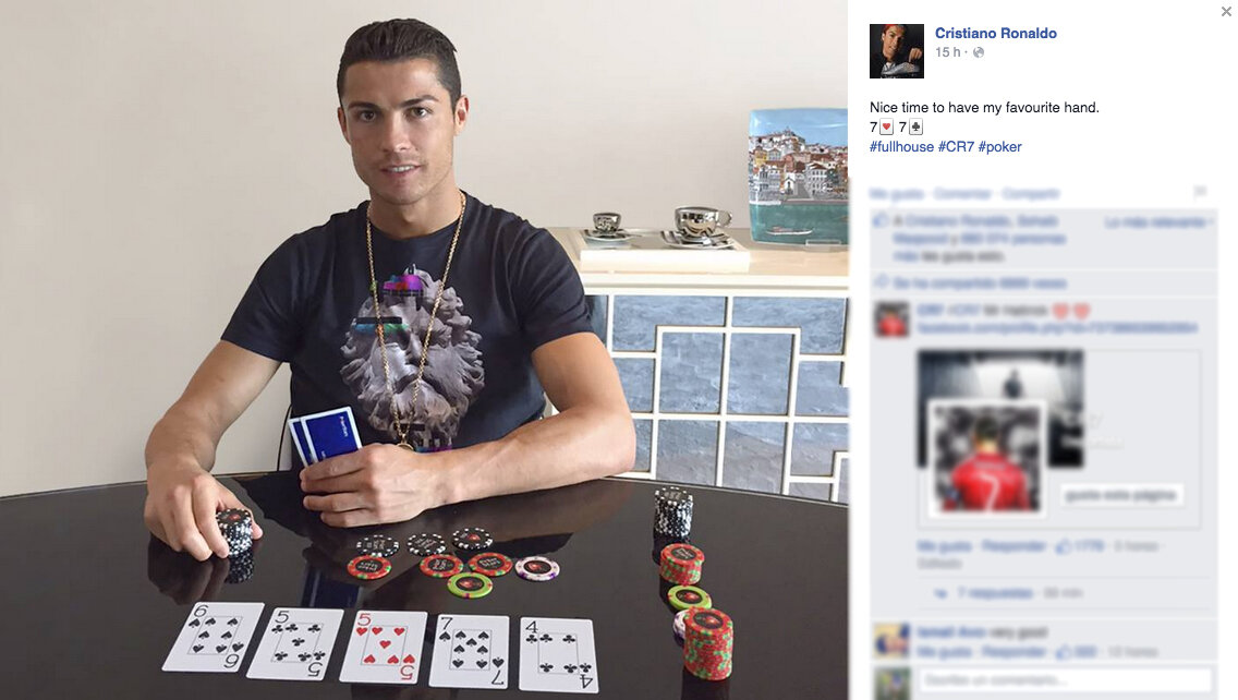 Пост Криштиану Роналду в инстаграме