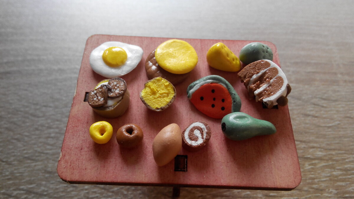 Как сделать самодельную еду Торты │ Мастер-классы по лепке │ Мастика Miniature food, Miniature crafts, Barbi