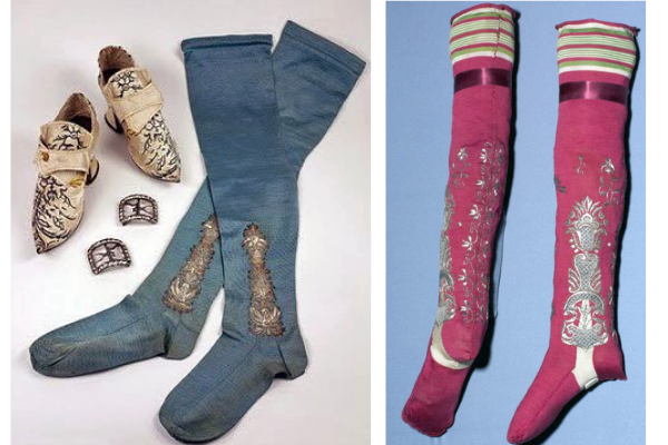 Шитые чулки. Фото pinterest.fr