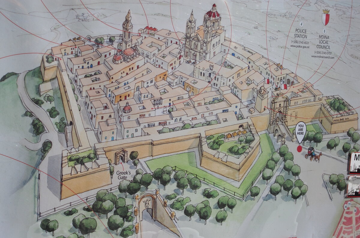 Это план современной Мдины. "Игрушечный" город