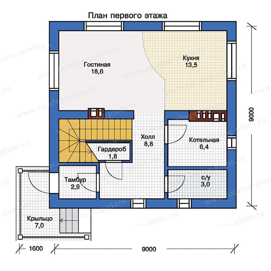 Проект небольшого двухэтажного дома 111м² и стоимость его постройки |  Проекты Коттеджей | Дзен