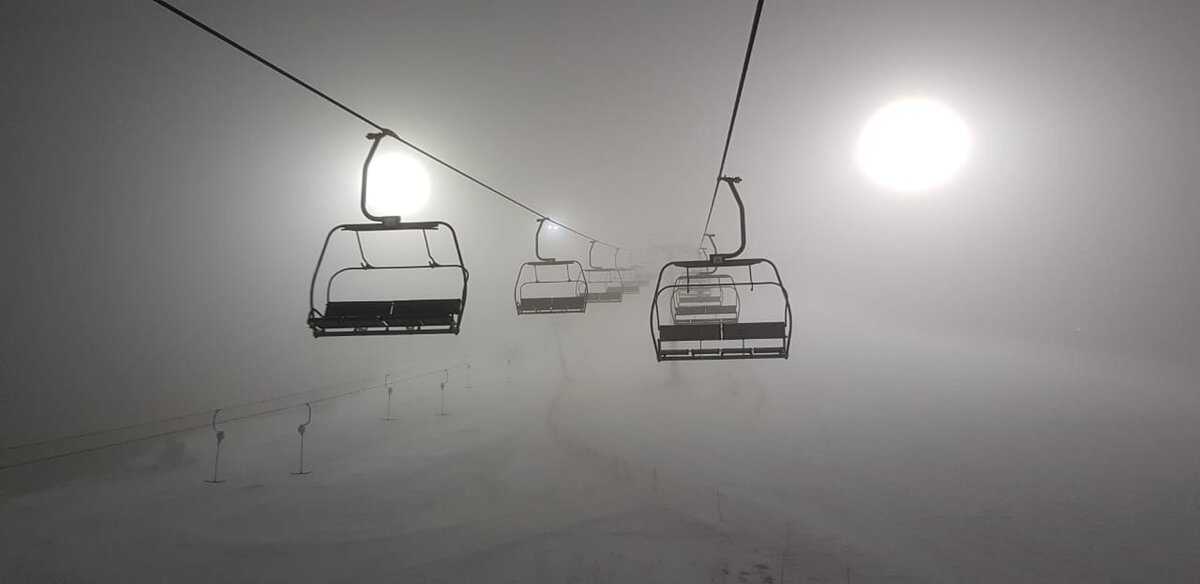 Снег на Игоре! 21:00  Мое фото!