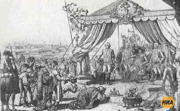 Взятие русскими войсками под командованием Г. А. Потёмкина турецкой крепости Кара-Кермен (Очаков). 
