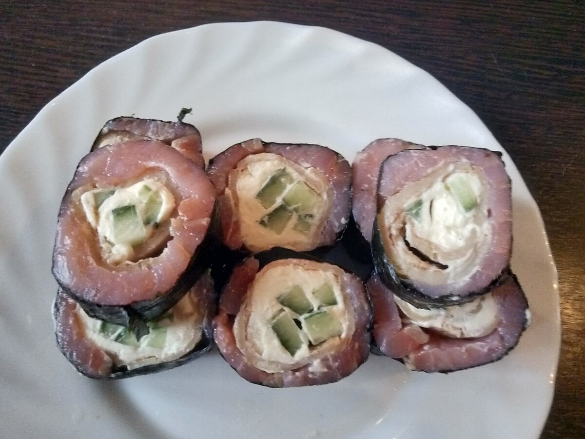 Ролл без риса с красной рыбой для любимых к 14 февраля