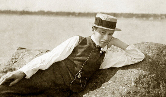   Иван Пуни в Куоккале, начало 1910 г.
