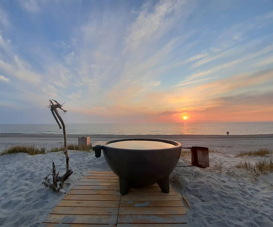 Купель на берегу Балтики в Nordic Spa
