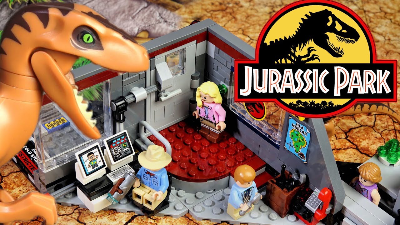 Lego Jurassic World Охота на рапторов в Парке Юрского Периода 75932 Обзор  Лего