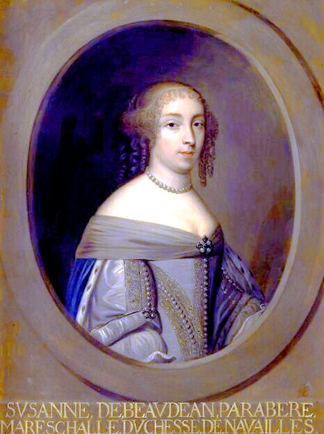 Портрет Сюзанны де Бодеан, герцогини Навайской (1625-1700). Художник	 Огюст де Крез. Версальский дворец, Париж, Франция. Из открытых источников