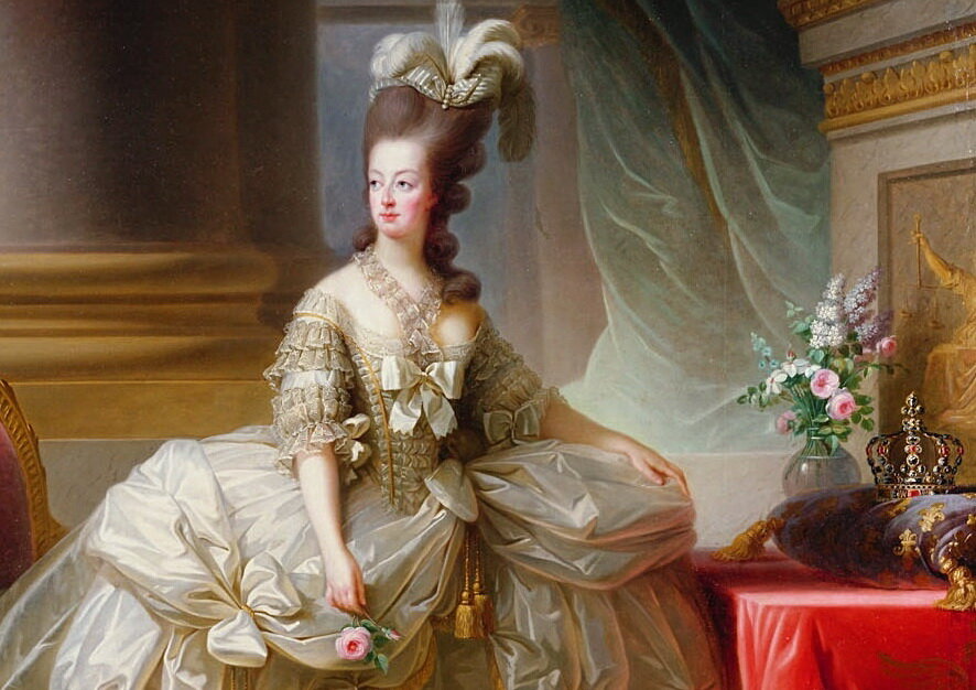Мария-Антуанетта в придворном платье, худ. Э. Виже-Лебрен
