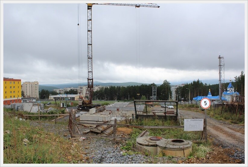 Стройплощадка в Трехгорном