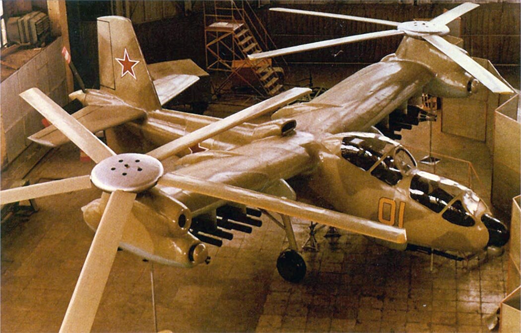Макет винтокрыла, созданный в 1968 году. Источник фото: http://www.airwar.ru/enc/ah/mi28.html