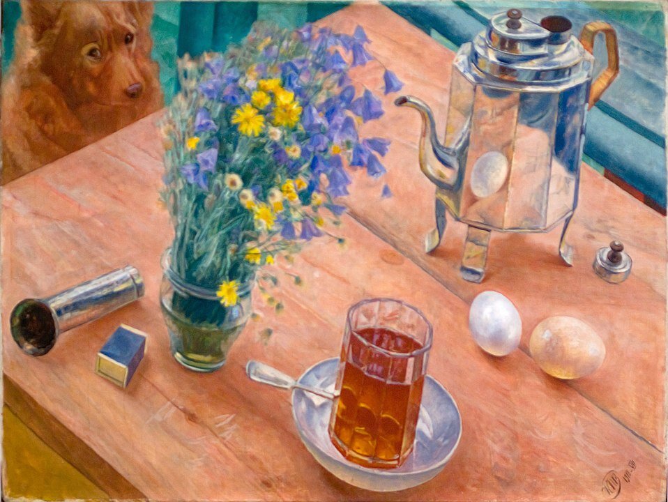   Кузьма Петров-Водкин «Утренний натюрморт», 1918 г. Фото: общественное достояние