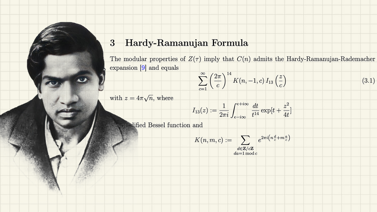 Рамануджан математик. Формулы Рамануджана. Харди рамануджана