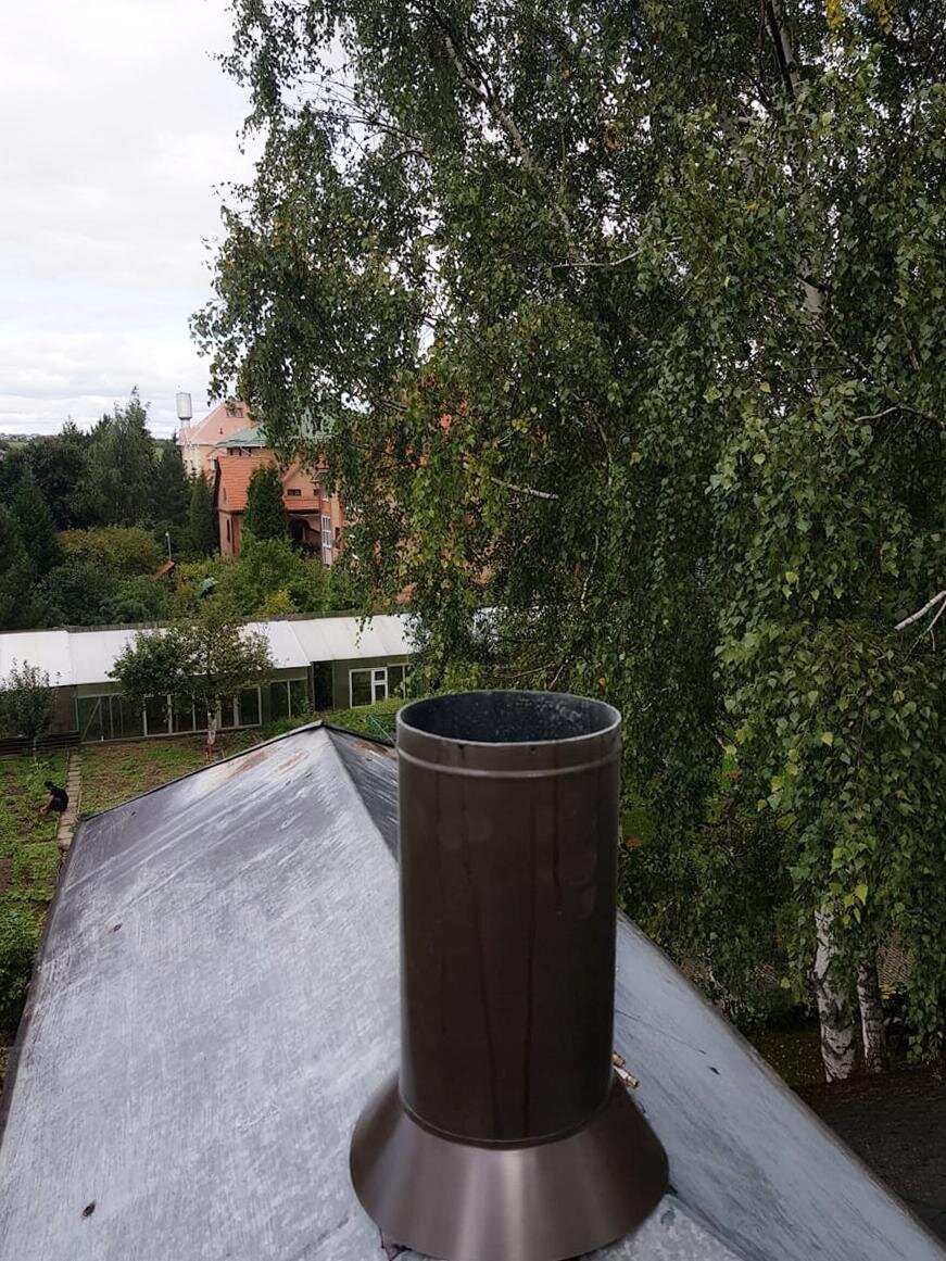 Гильзовка дымохода 