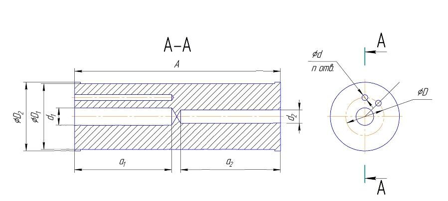 Металлический блок.