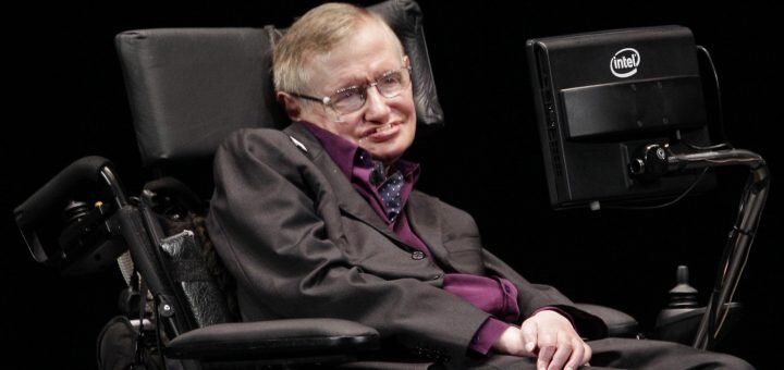  Physicist and best-selling author Stephen Hawking appears, Saturday, June 16, 2012, in Seattle. Hawking was taking part in the Seattle Science Festival Luminaries Series. (AP Photo/Ted S. Warren)