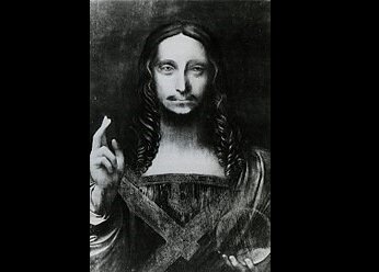 Спаситель мира, 1913. Картина до реставрации, из коллекции Ф. Кука (Леонардо Да Винчи)