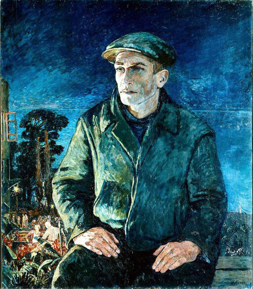 Стахановец в доме отдыха в Сочи. Картина Генриха Фогелера