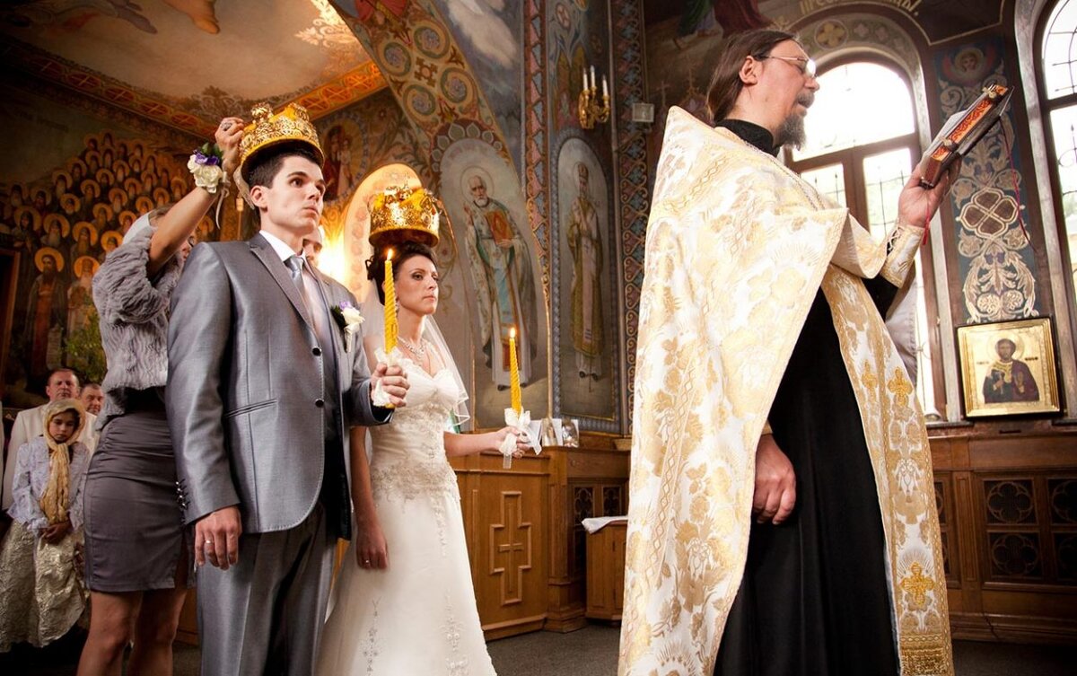 Церемония венчания в православной церкви