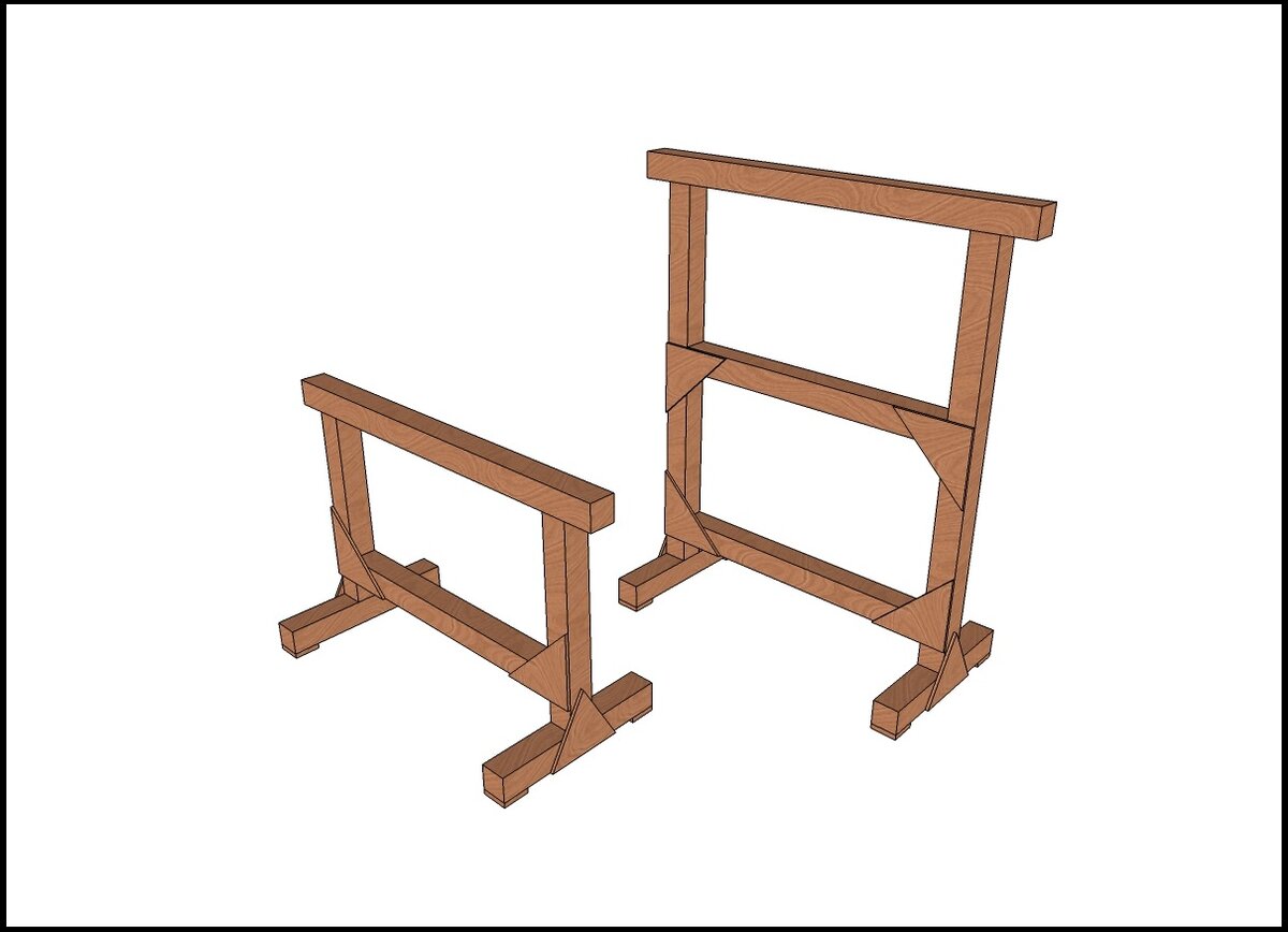 Складные столярные козлы NEW 23 SAWHORSE*2-BLACK CASTORAMA