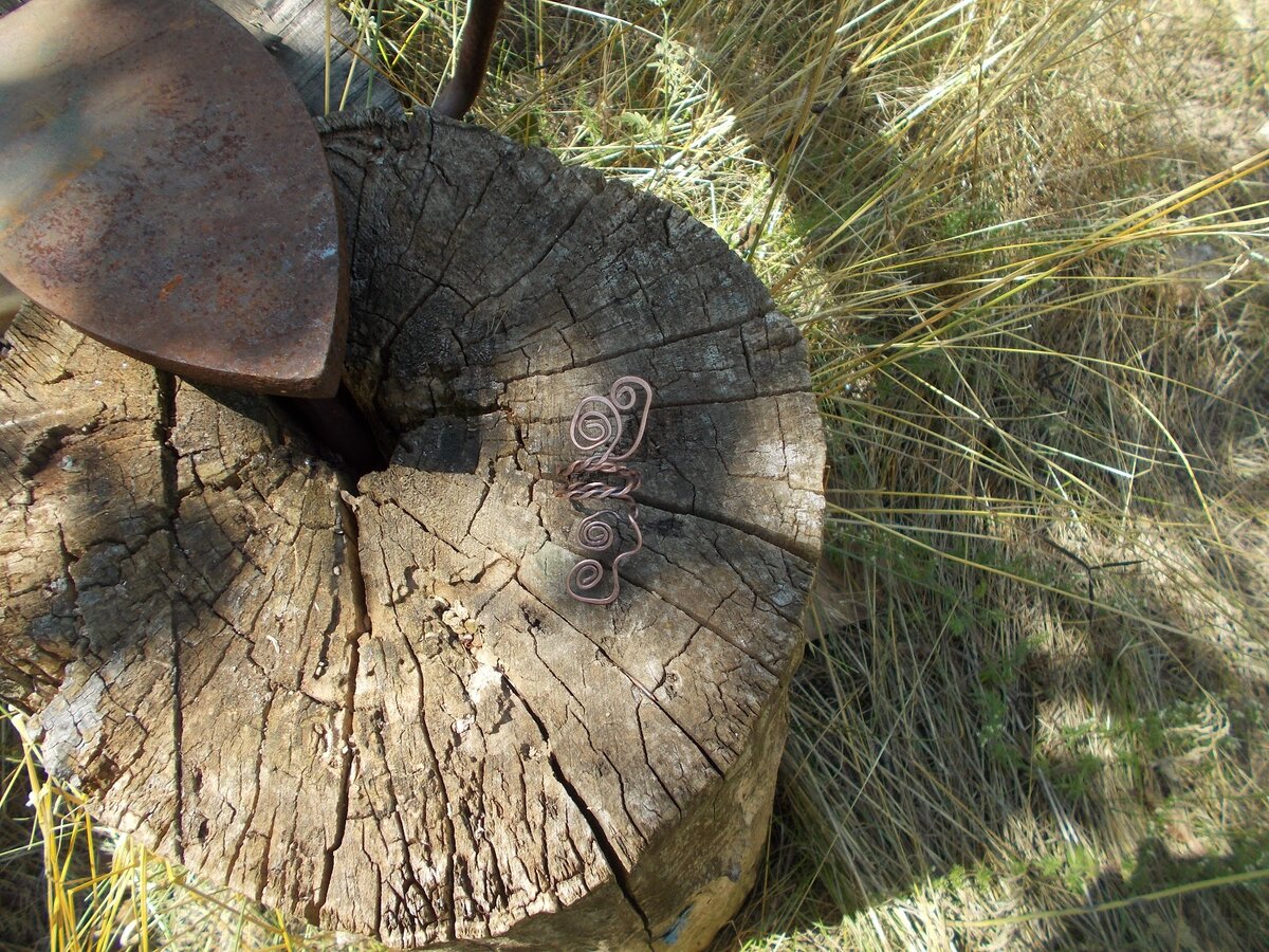 Простейшая наковальня на даче.