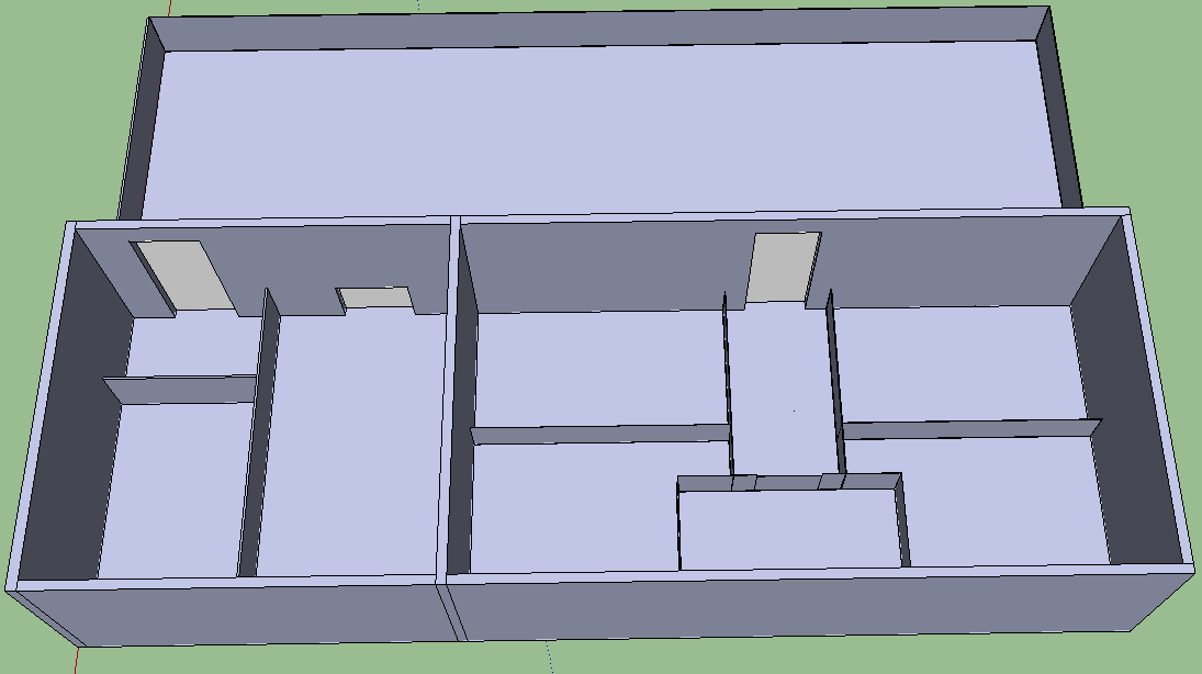 Свинарник, вид сверху.