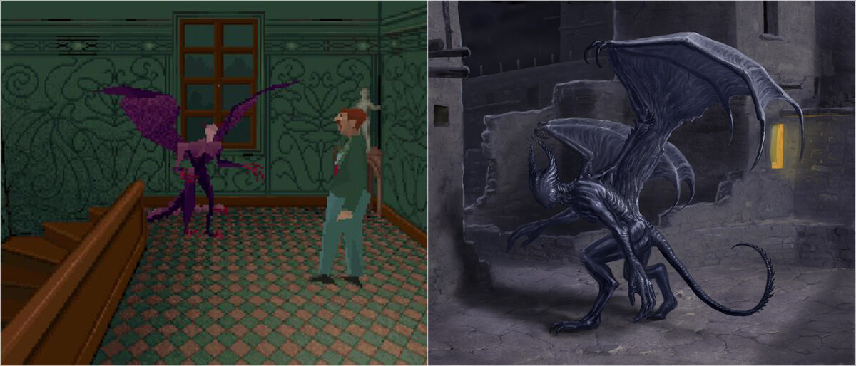 Мверзи из Alone in the Dark и арт на основе литературного оригинала