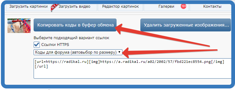 Как на форуме вставить картинку
