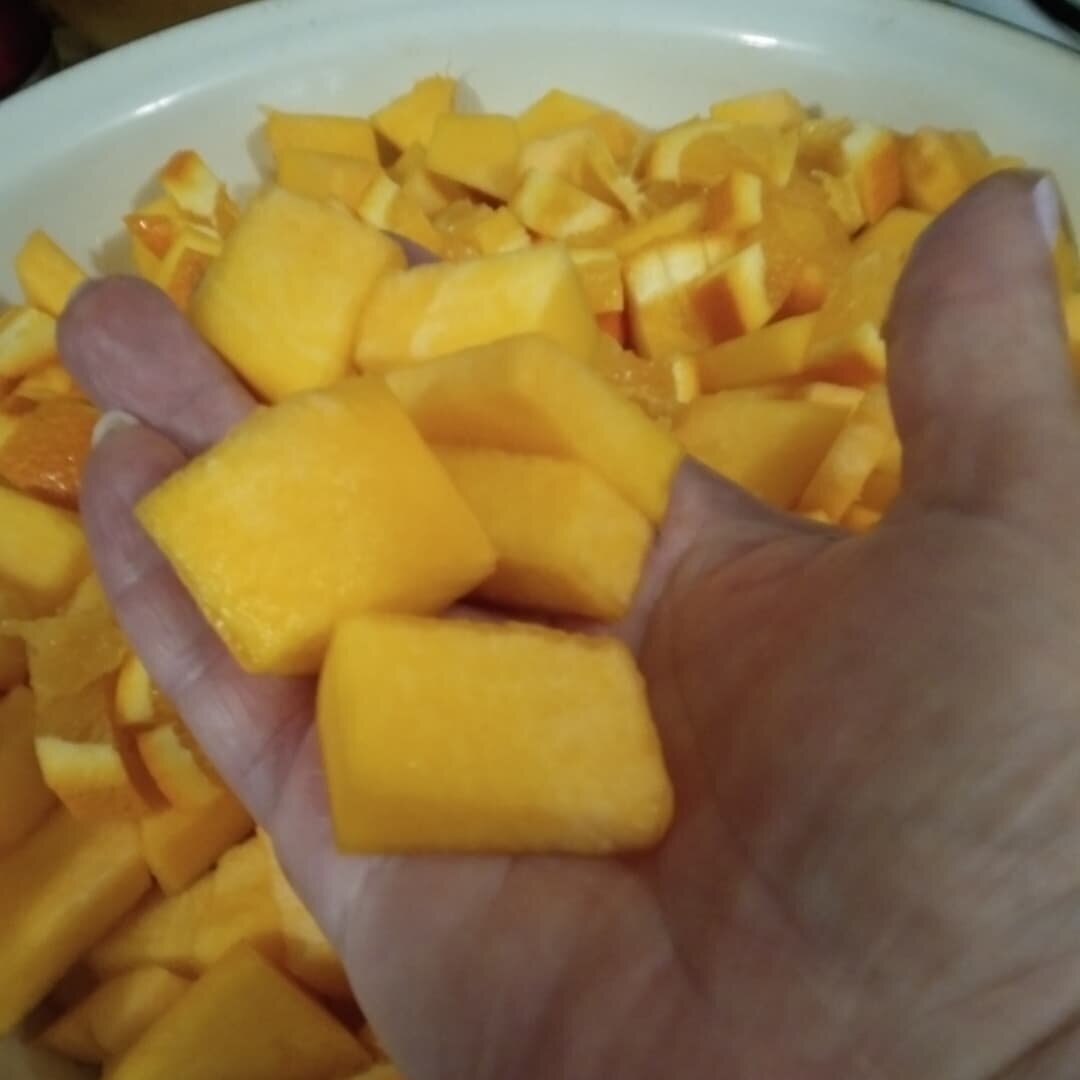 Кусочки получились разные и по форме и по размеру. 