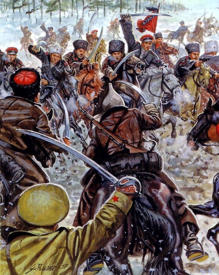 Гражданская война стала для А. В. Бондовского суровым испытанием. Художник: Джузеппе Рава.