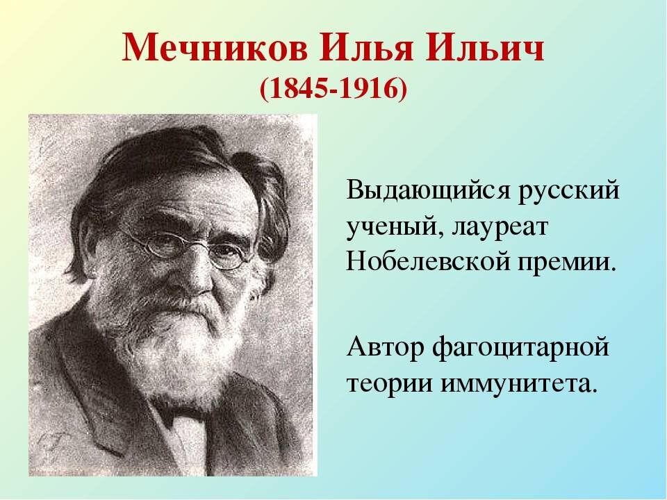 Презентация значение трудов мечникова