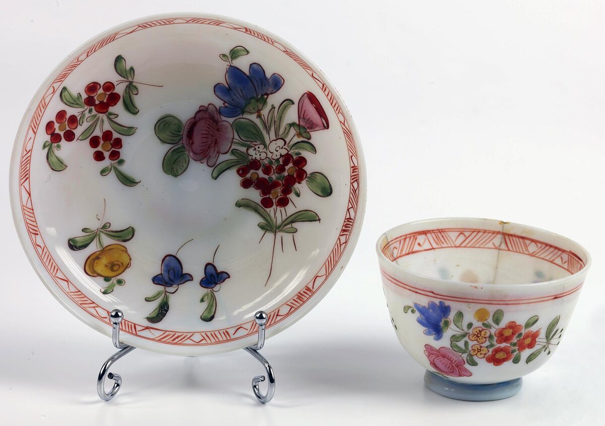 Чашка с блюдцем. Западная Европа, XVIII век