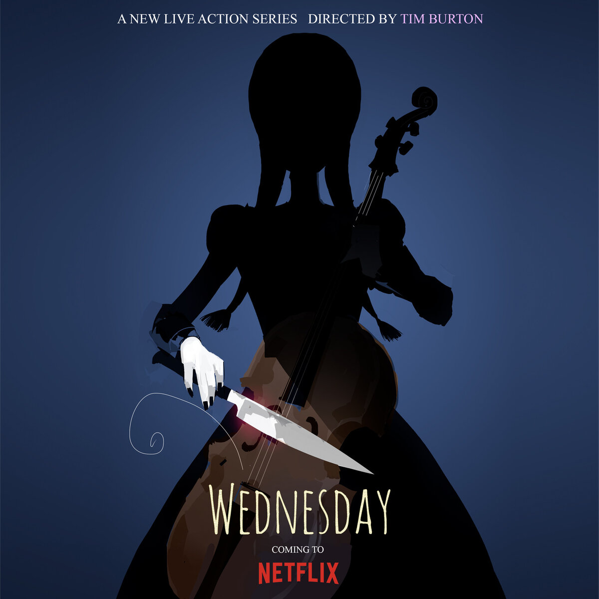 Постер к сериалу «Уэнсдэй», 2022 (Netflix)  