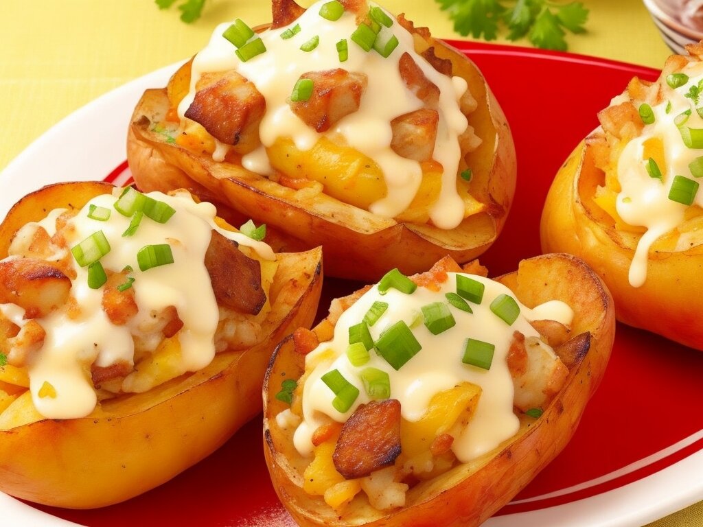 Фаршированный картофель - это вкусный гарнир или самостоятельное блюдо, популярное во многих странах мира.