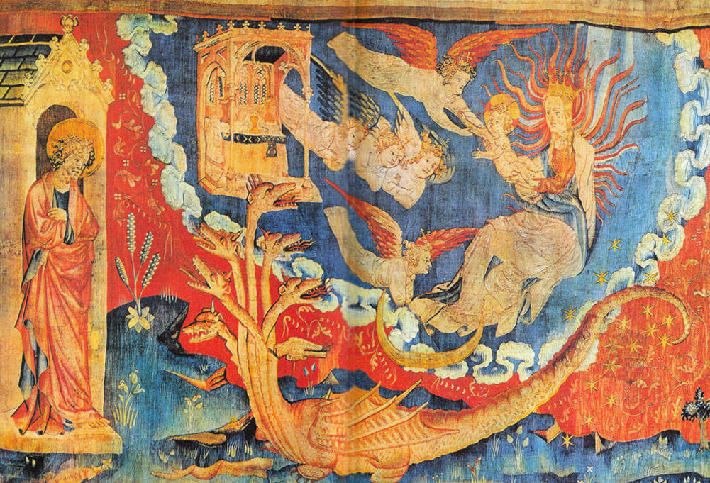 Жена, облеченная в солнце. Иллюстрация к 12 главе Откровения Иоанна Богослова