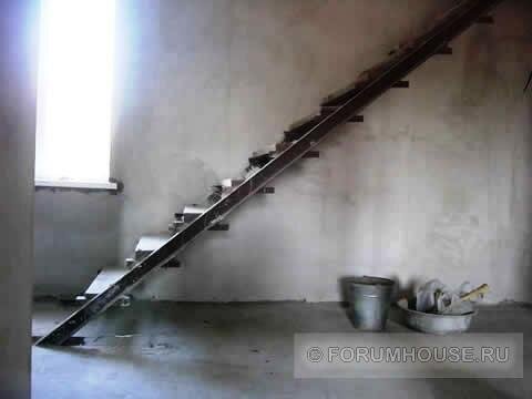 Металлический каркас для лестницы своими руками