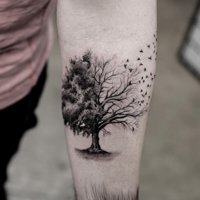 Что означает дерево на татуировке?
