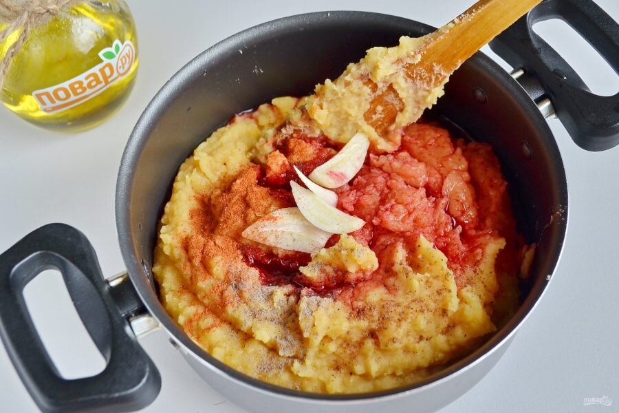 Вареный горох со специями