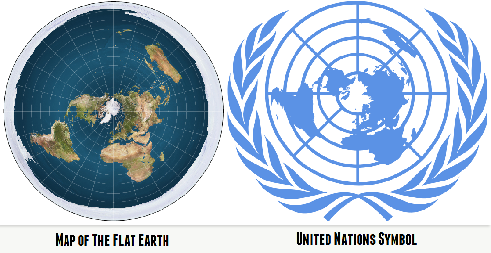 Карта земли оон и теория плоской земли