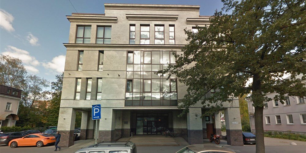 55 Savushkina street in Saint Petersburg, Russia, a location used by the Internet Research Agency .Google Street View