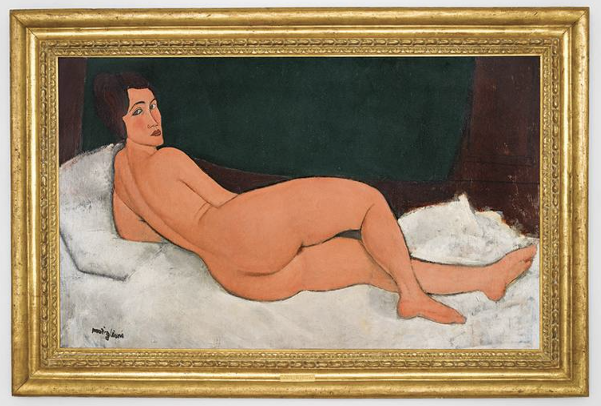 Амедео Модильяни, «Лежащая обнаженная», 1917