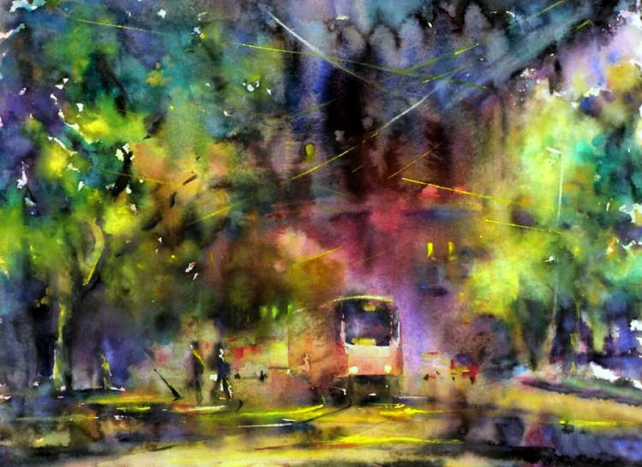 В качестве заставки использована акварель Ю. Шахворостова