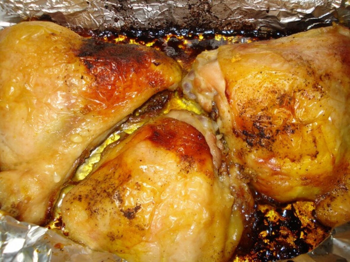Курица в духовке целиком в фольге рецепт с фото