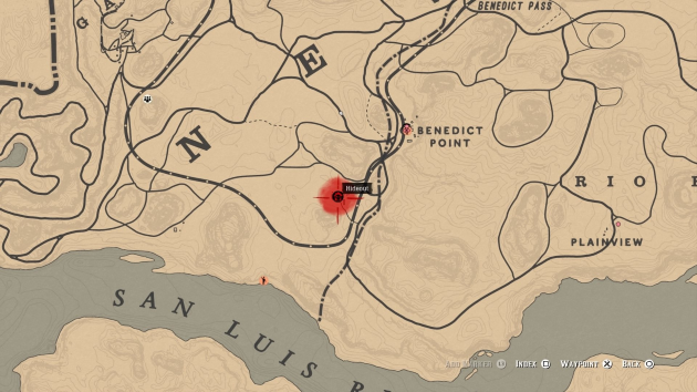 Места расположения карт сокровищ в Red Dead Online