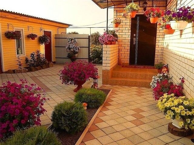Дизайн двора частного дома с огородом (72 фото) » НА ДАЧЕ ФОТО