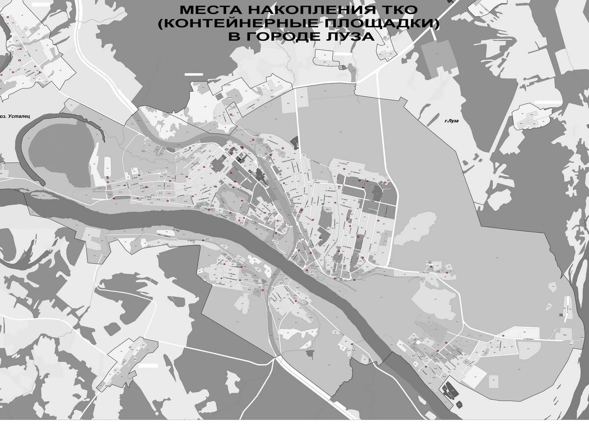 Карта луза кировская область с улицами и номерами домов
