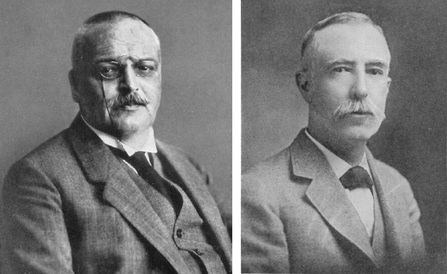 Алоис Альцгеймер (слева) и Джеймс Паркинсон (справа)