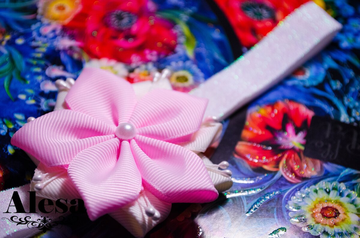 Фото повязочки, которая была изготовлена для малышки.  Фото принадлежит Alesa