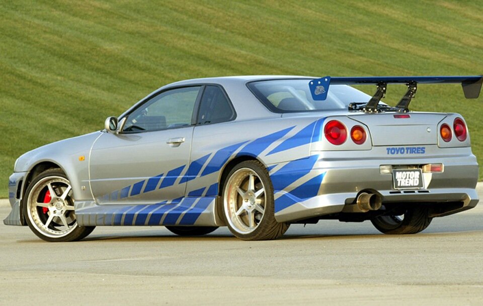 Набор декалей NISSAN Skyline R34 из к/ф Двойной форсаж (2 Fast 2 Furious)